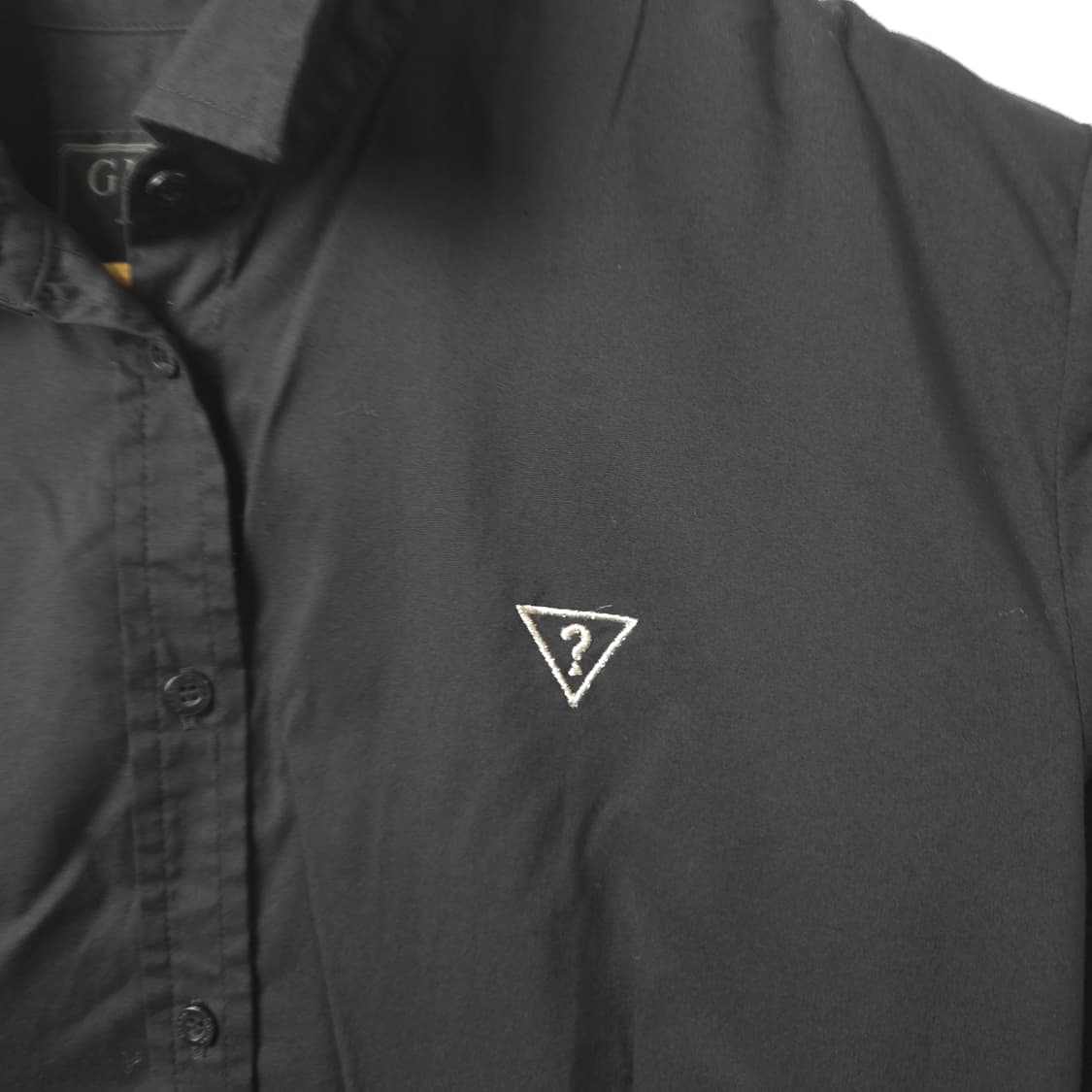 여S-M 게스 스몰로고 블랙 긴팔 셔츠 상품이미지2