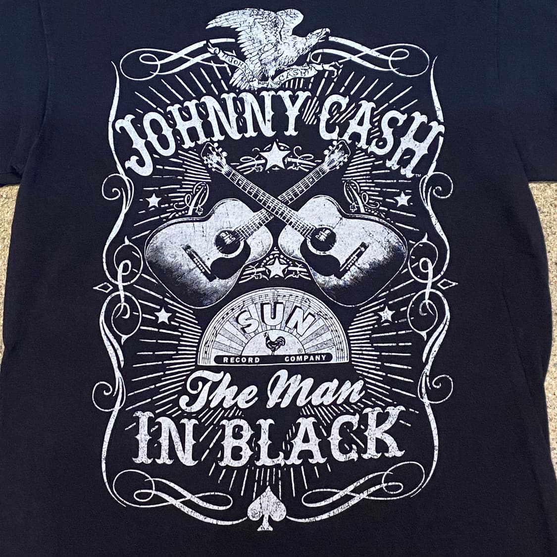 미국 빈티지 조니캐쉬 프린팅 락티셔츠 반팔티 상품이미지3