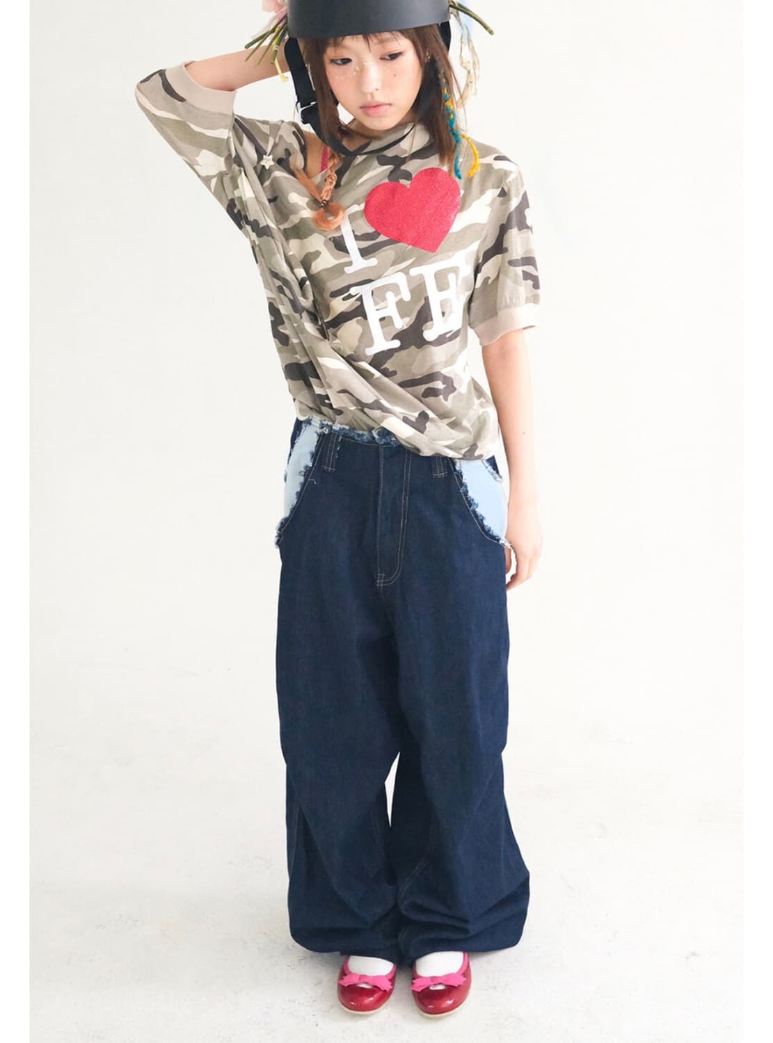 샵페어리 cut-off denim maxi pants (blue) 상품이미지4