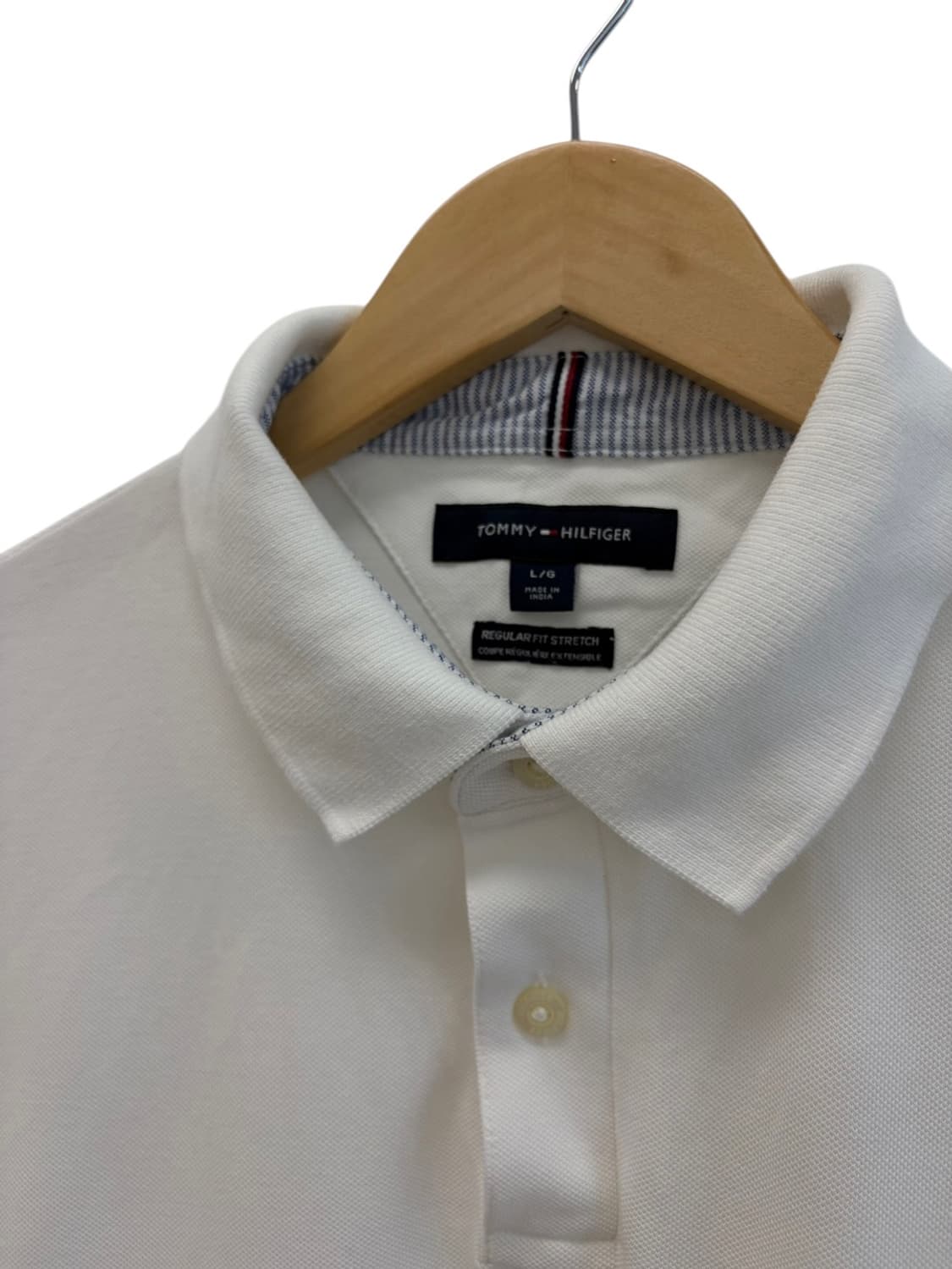 타미힐피거 피케 반팔 화이트 (L) 상품이미지3
