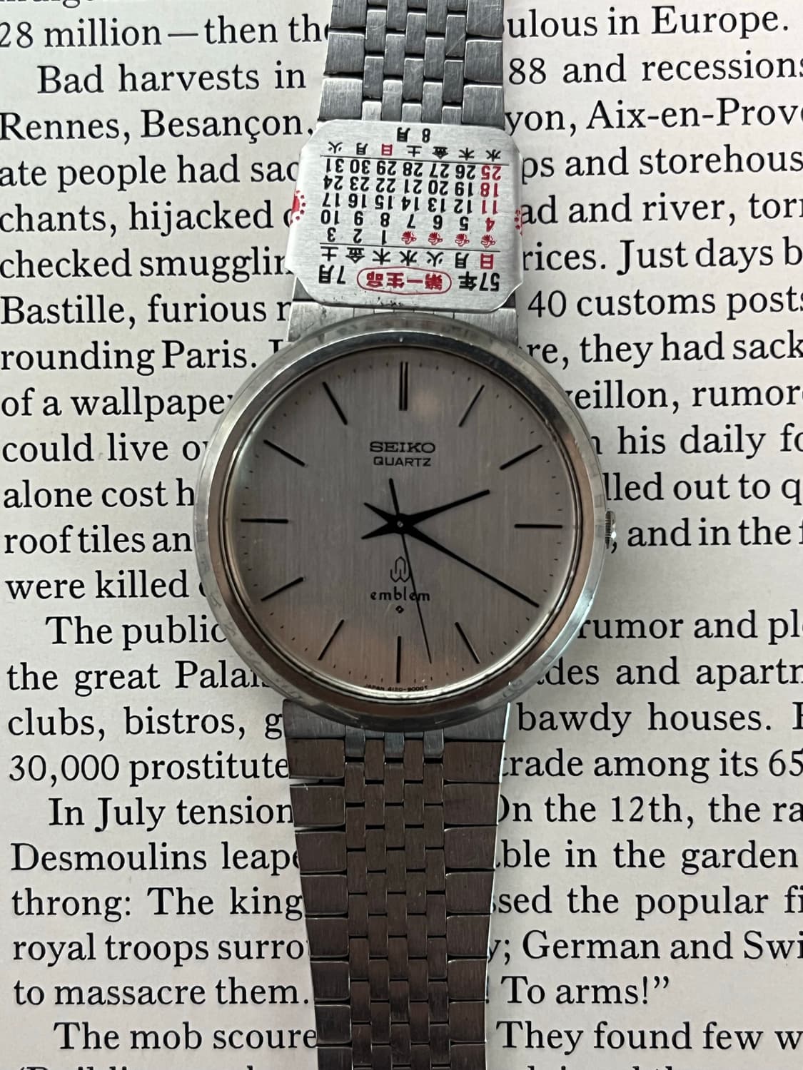 Vintage Seiko Quartz Emblem Watch 상품이미지3