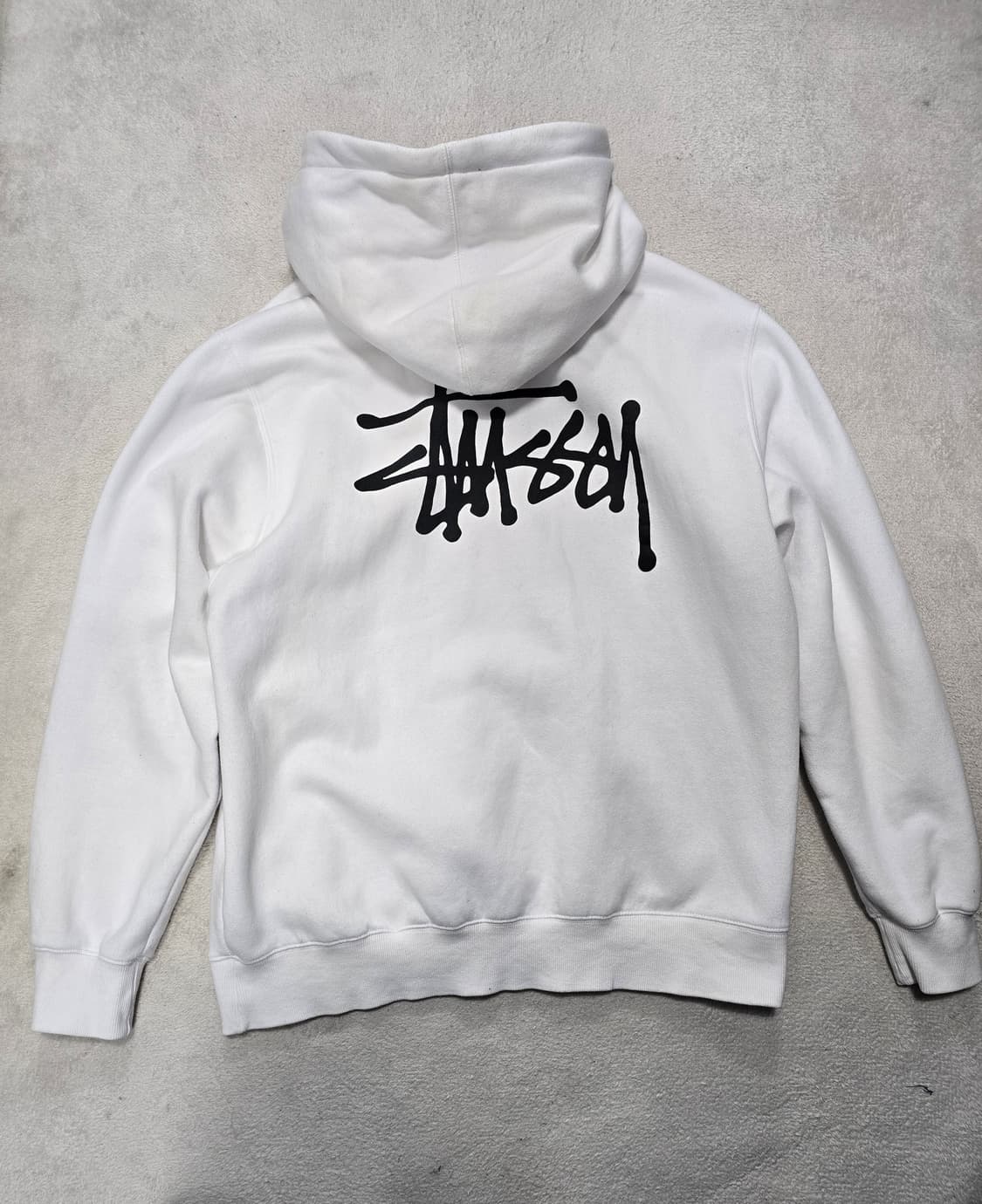 스투시 베이직 후드티셔츠 화이트 L 상품이미지2