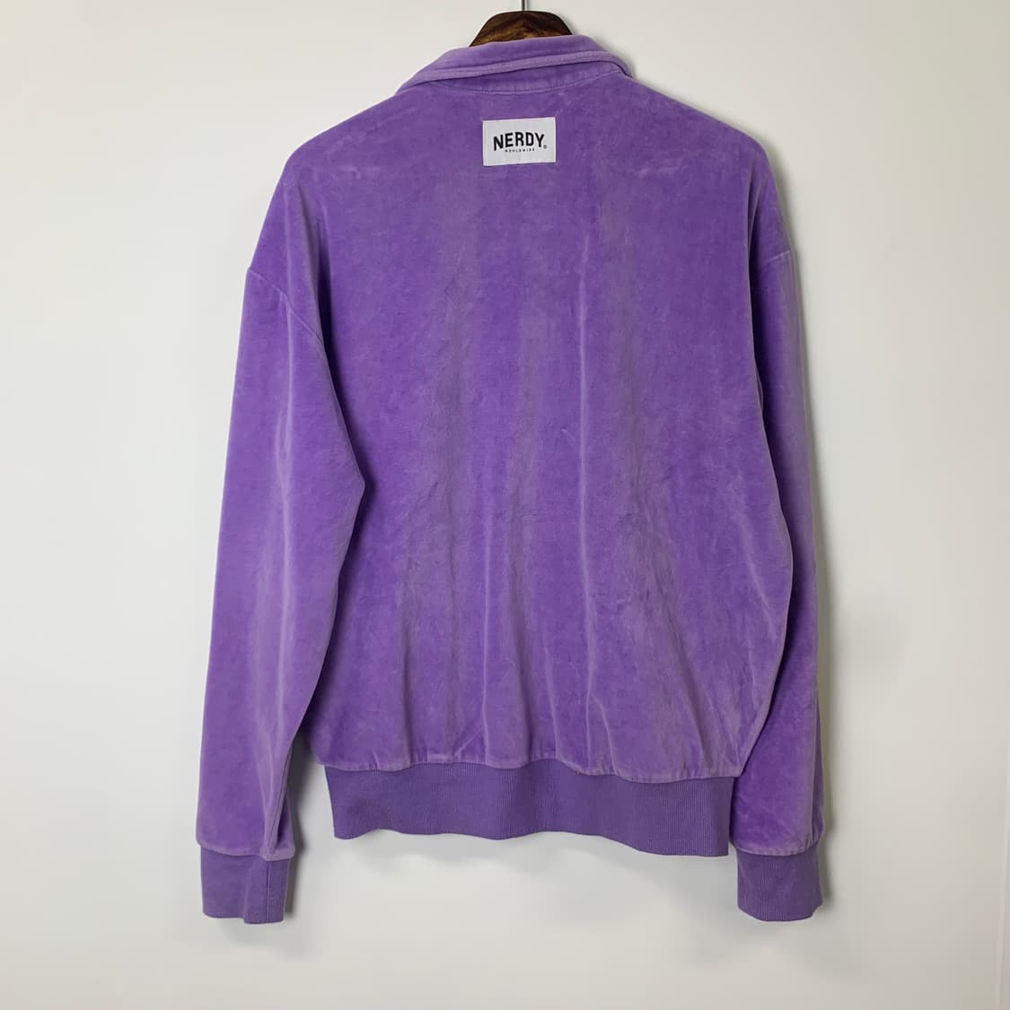 널디 사이드라인 벨루어 벨벳 져지 상품이미지3