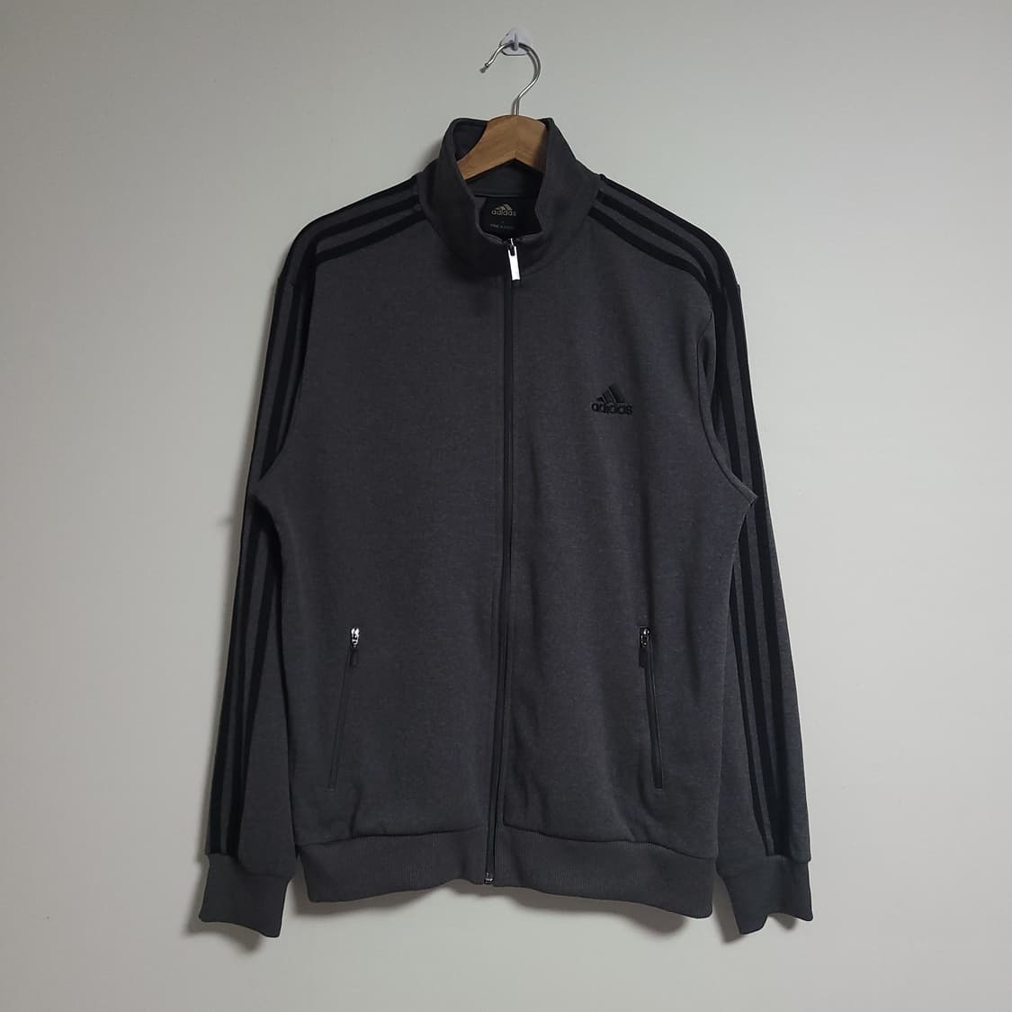 (L) ADIDAS 아디다스 삼선 트랙탑 져지 다크그레이 상품이미지1