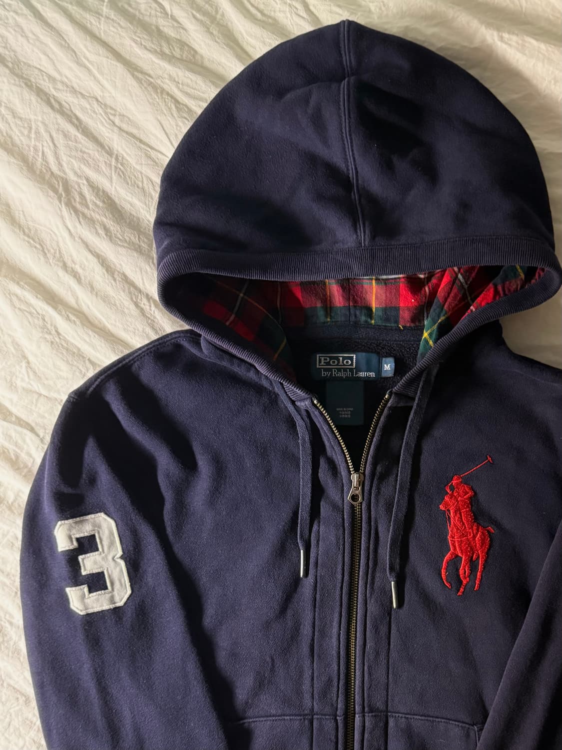 폴로 빅포니 후드집업 네이비 상품이미지1