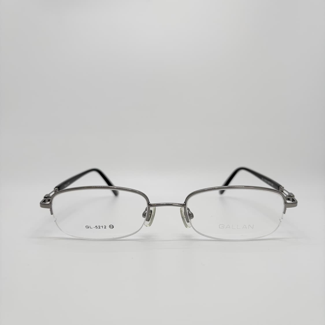 GALLAN 겔랑 실버 사각 반무테 상품이미지3