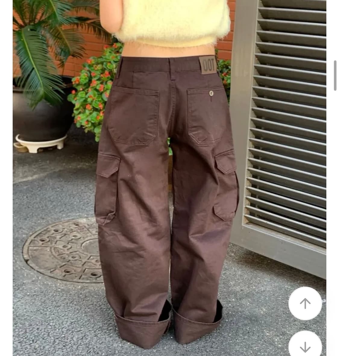 Oot 로우라이즈 카고 바지 상품이미지1