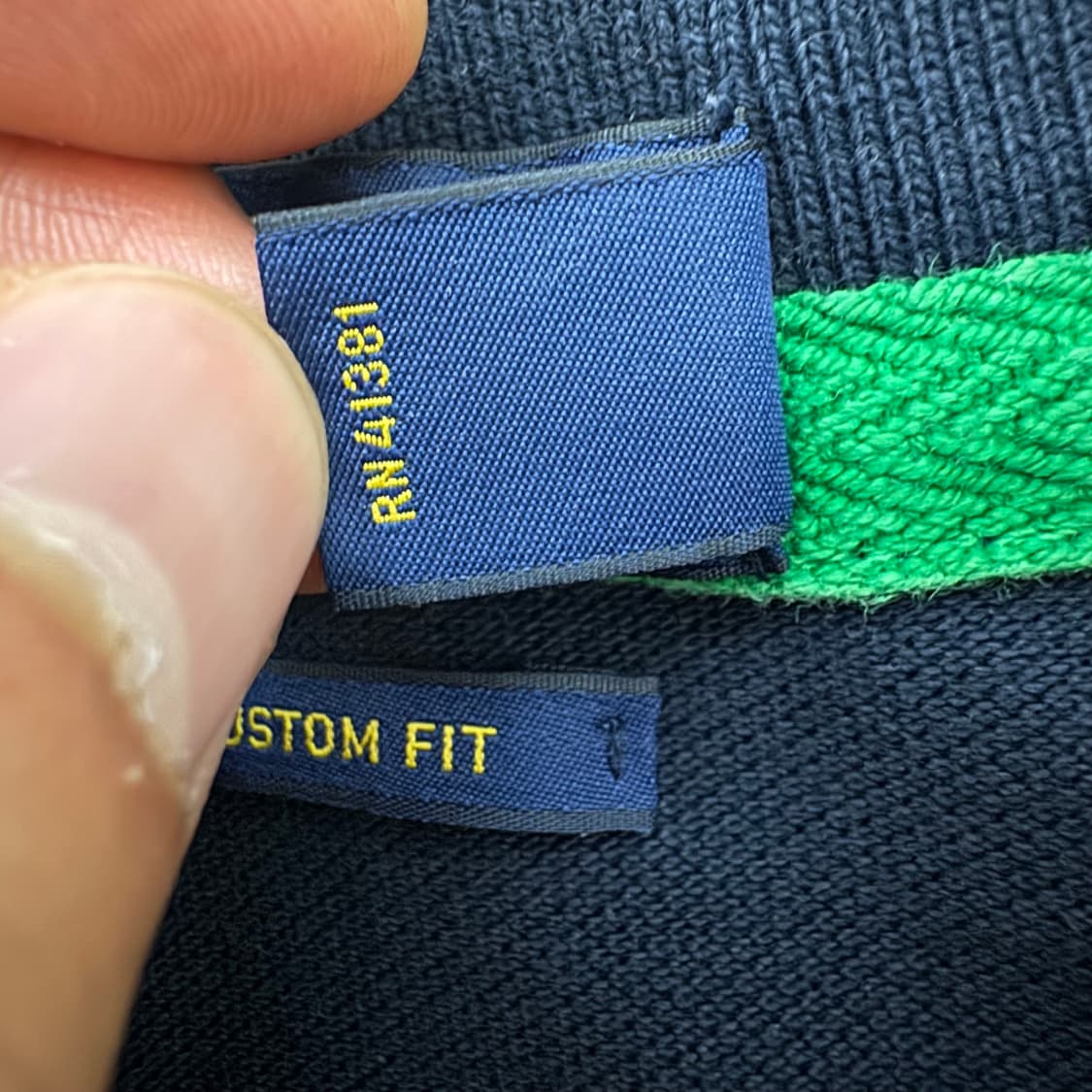 폴로 빅포니 네이비 커스텀핏 카라티 상품이미지6