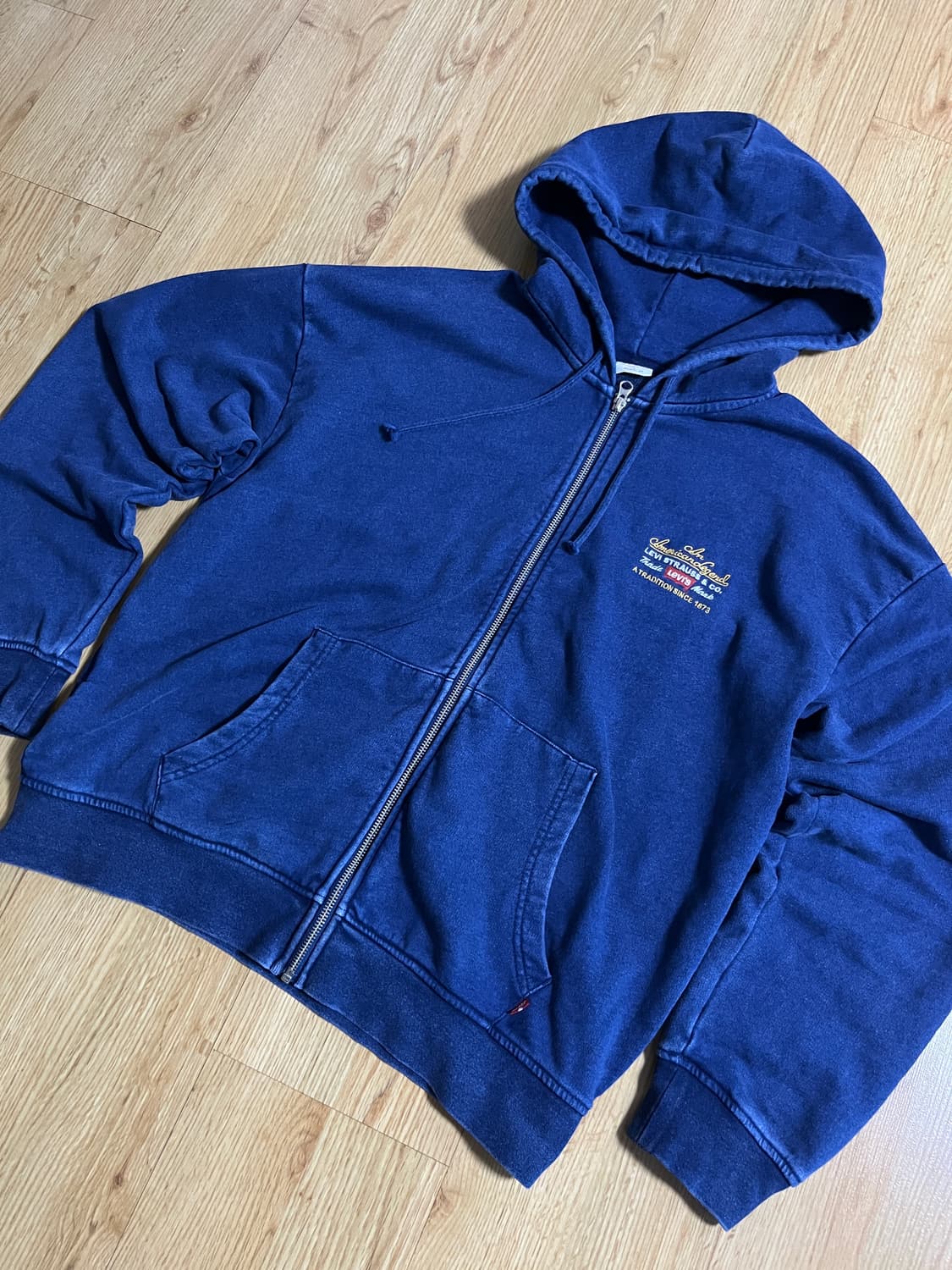 리바이스 웨스턴 후드집업 인디고 컬러 상품이미지1