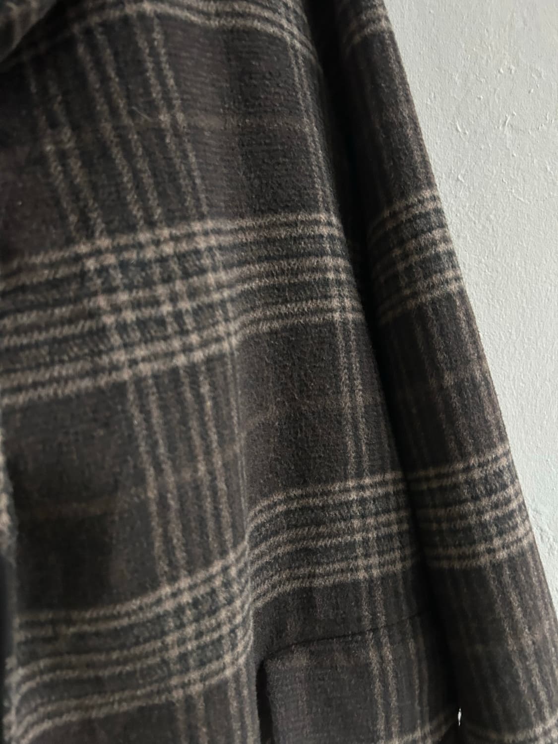 빔즈하트 체크 롱코트 상품이미지6