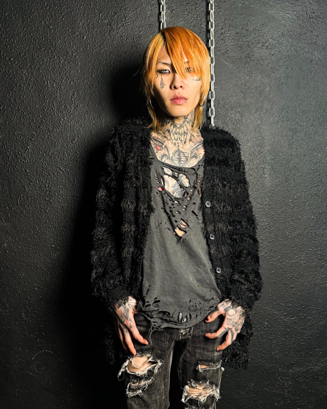 ALBUM – Shaggy Texture Long Cardigan 상품이미지4