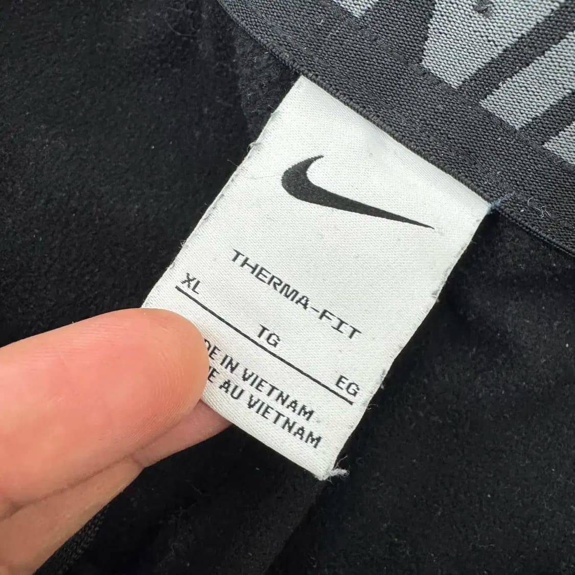 XL 나이키 빅로고 써마 블랙 트레이닝 조거 팬츠 상품이미지3