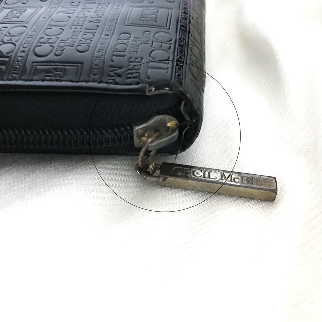 세실맥비 에나멜 장지갑 큐빅 갸루 헤이세이 유일매물 상품이미지5