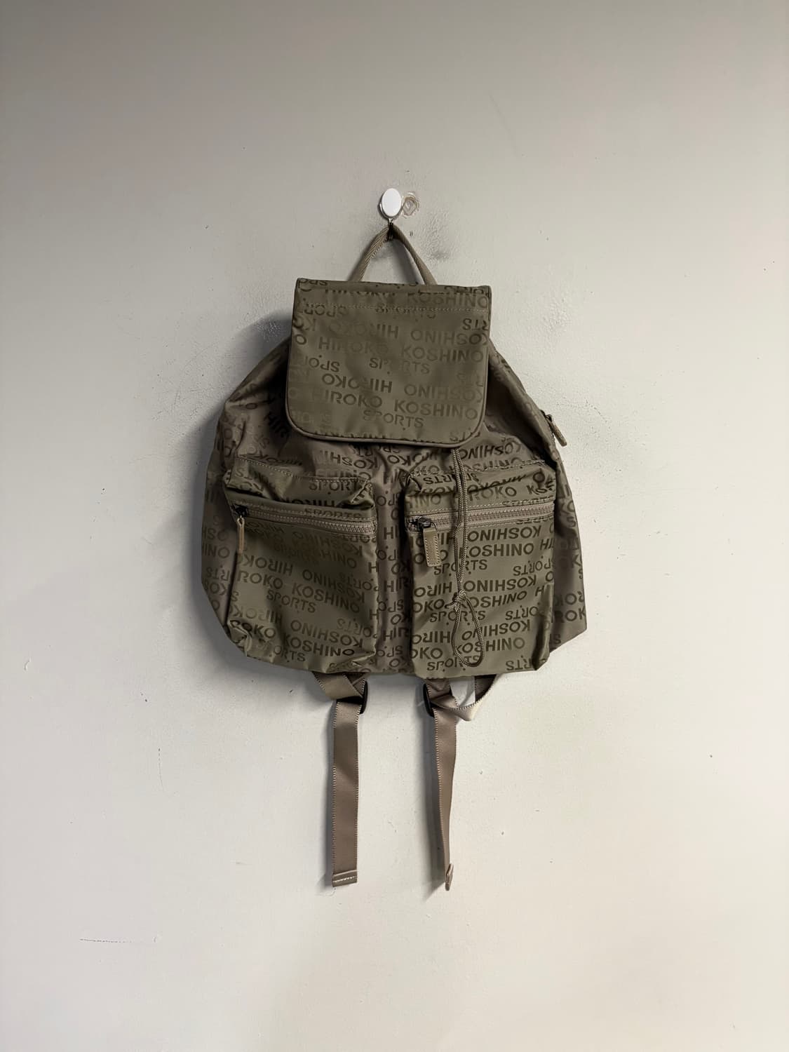 HIROKO KOSHINO SPORTS logo nylon backpac 상품이미지1