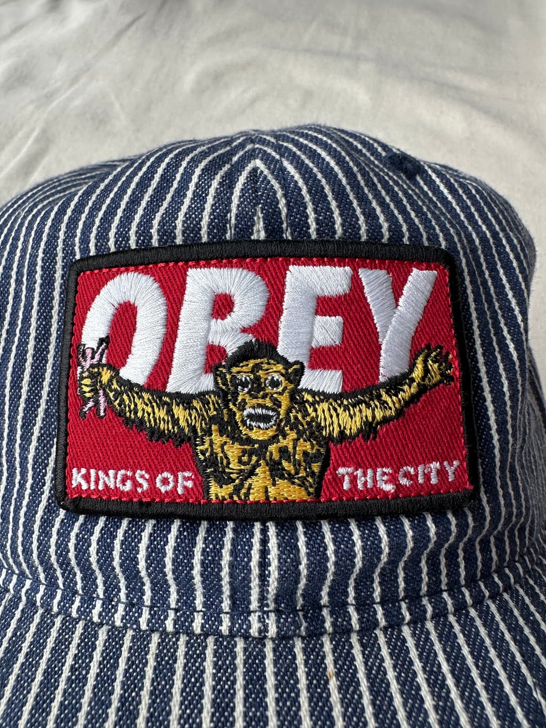 오베이 히코리 스트라이프 스트랩백 볼캡 OS 상품이미지4