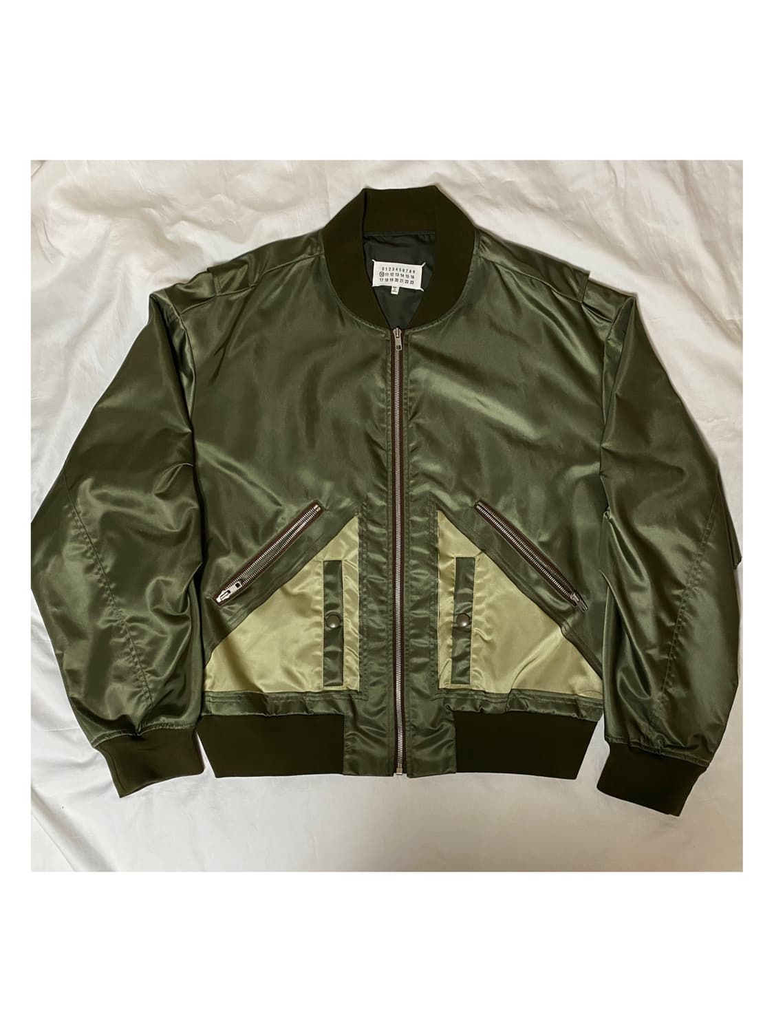 마르지엘라 스플릿 햄 컷아웃 봄버 자켓 아카이브 아티저널 ma1 상품이미지2