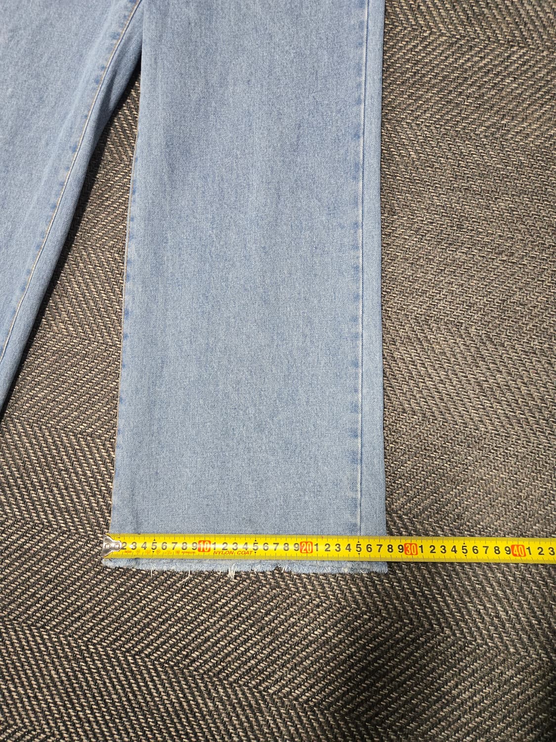 에고이스트 22ss 연청 데님 와이드 팬츠 청바지 상품이미지7