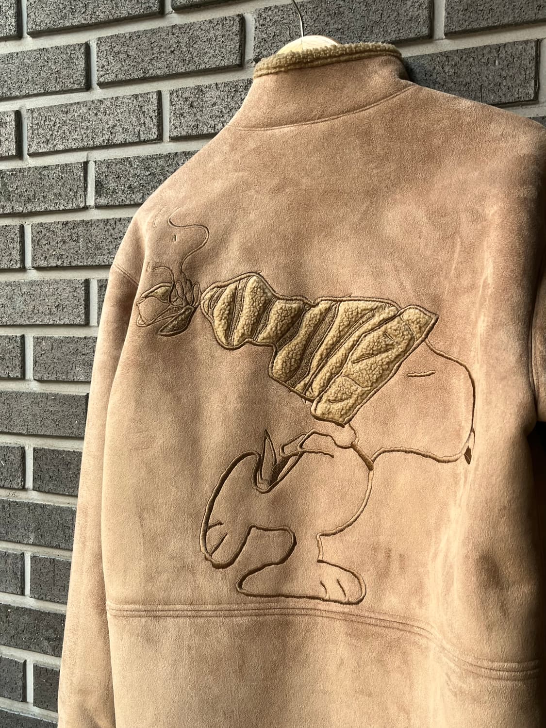 GREEN CLUBS x SNOOPY 스누피 시어링자켓 브라운 상품이미지1