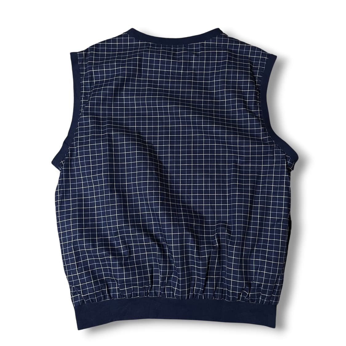 폴로 랄프로렌 네이비 체크 골프 조끼 L 상품이미지3