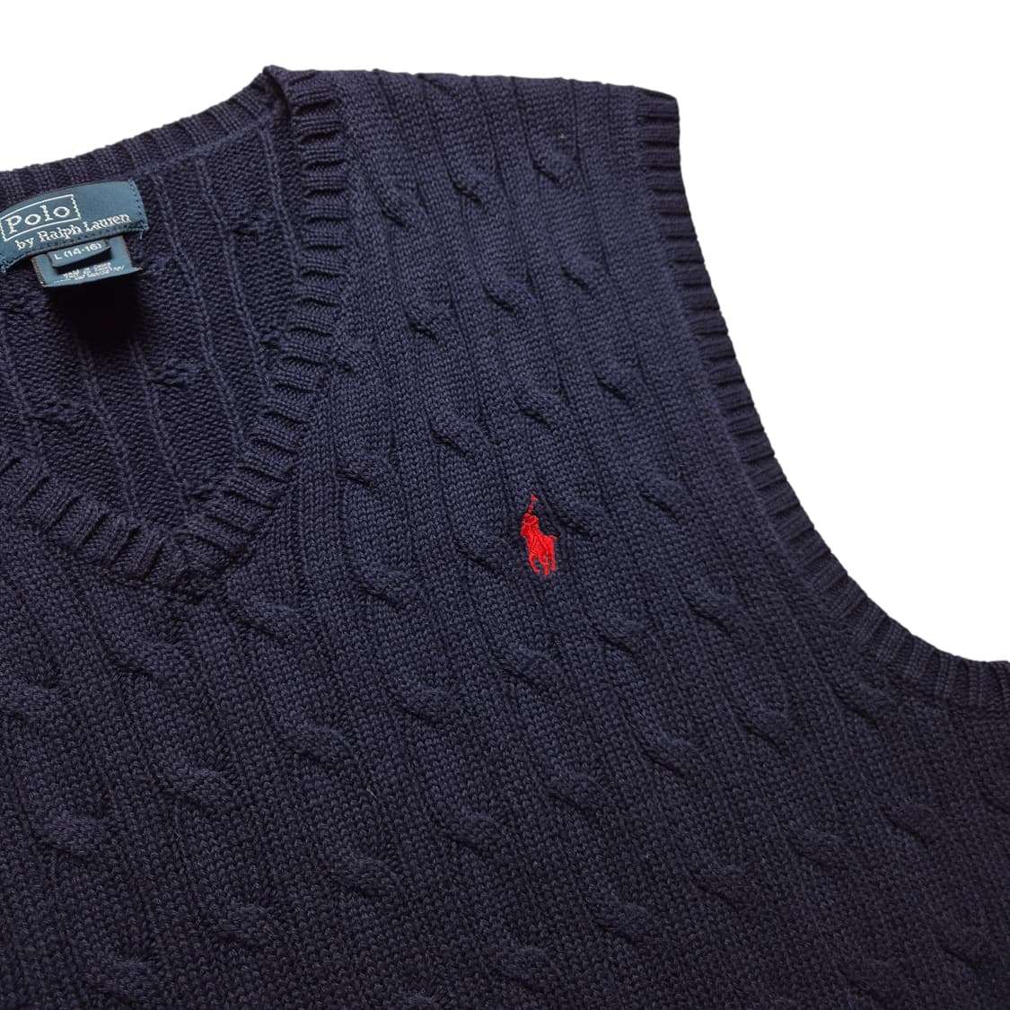 [L(14-16)] 폴로 랄프로렌 케이블 니트조끼 상품이미지4