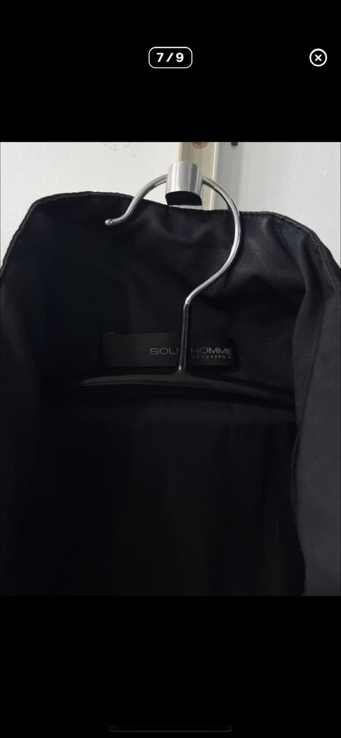 솔리드 옴므 바람막이 레더 레글런 자켓 상품이미지7