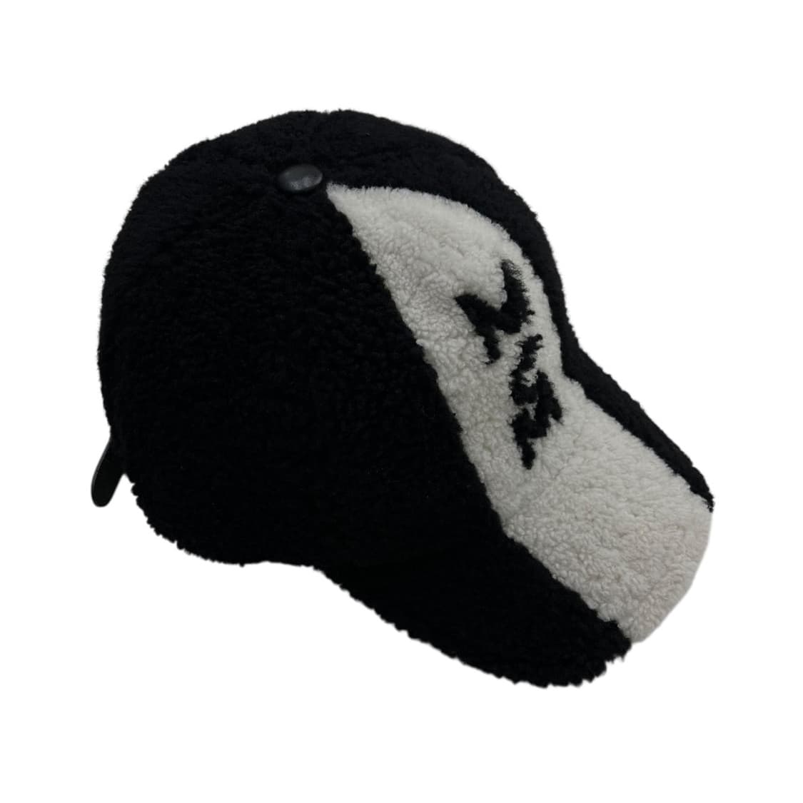 MCM 화이트배색 블랙 뽀글이 캡 상품이미지6