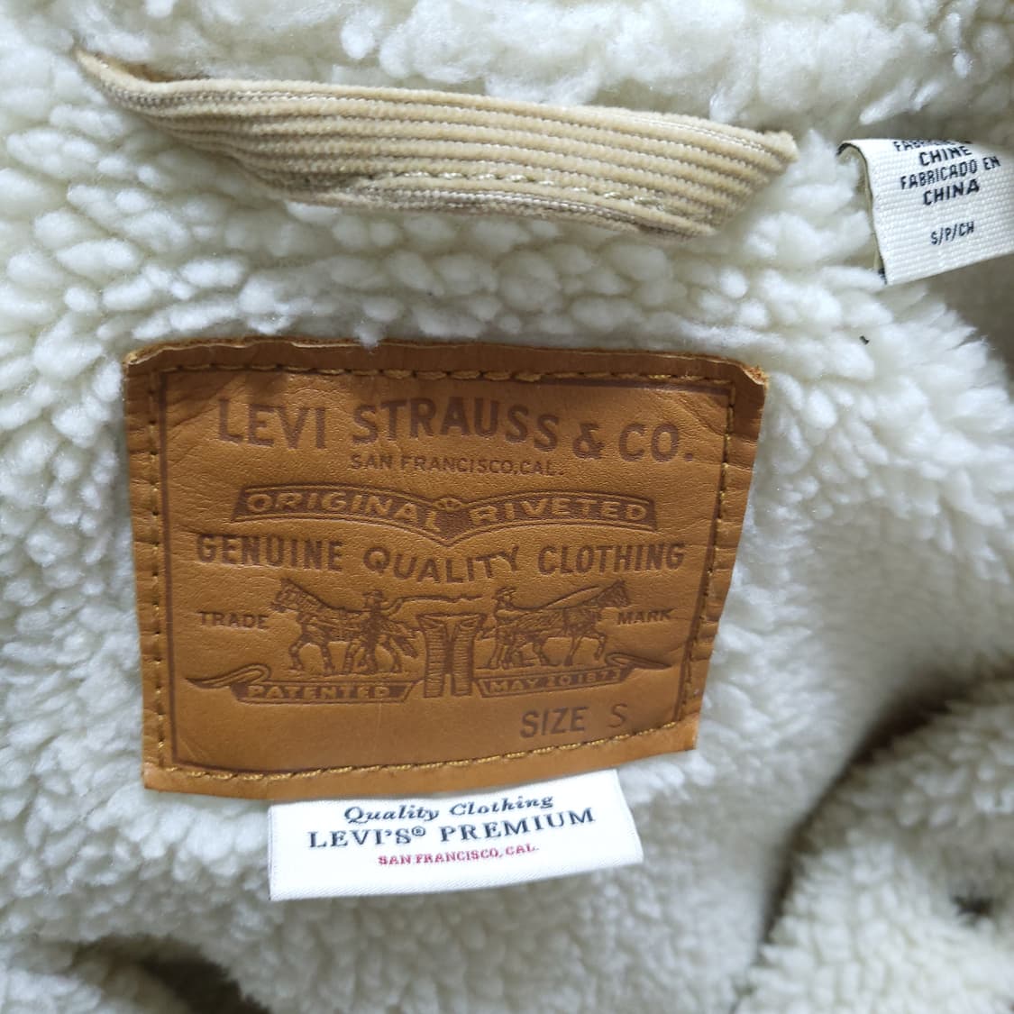 리바이스 남성 양털 점퍼 S 0124 상품이미지7