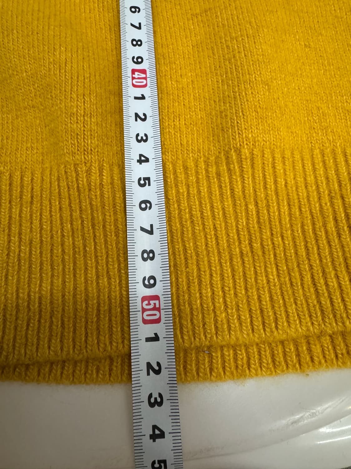 🧥 Lacoste 라코스테 헤어리 니트 스웨터 (머스타드 옐로우) 상품이미지9