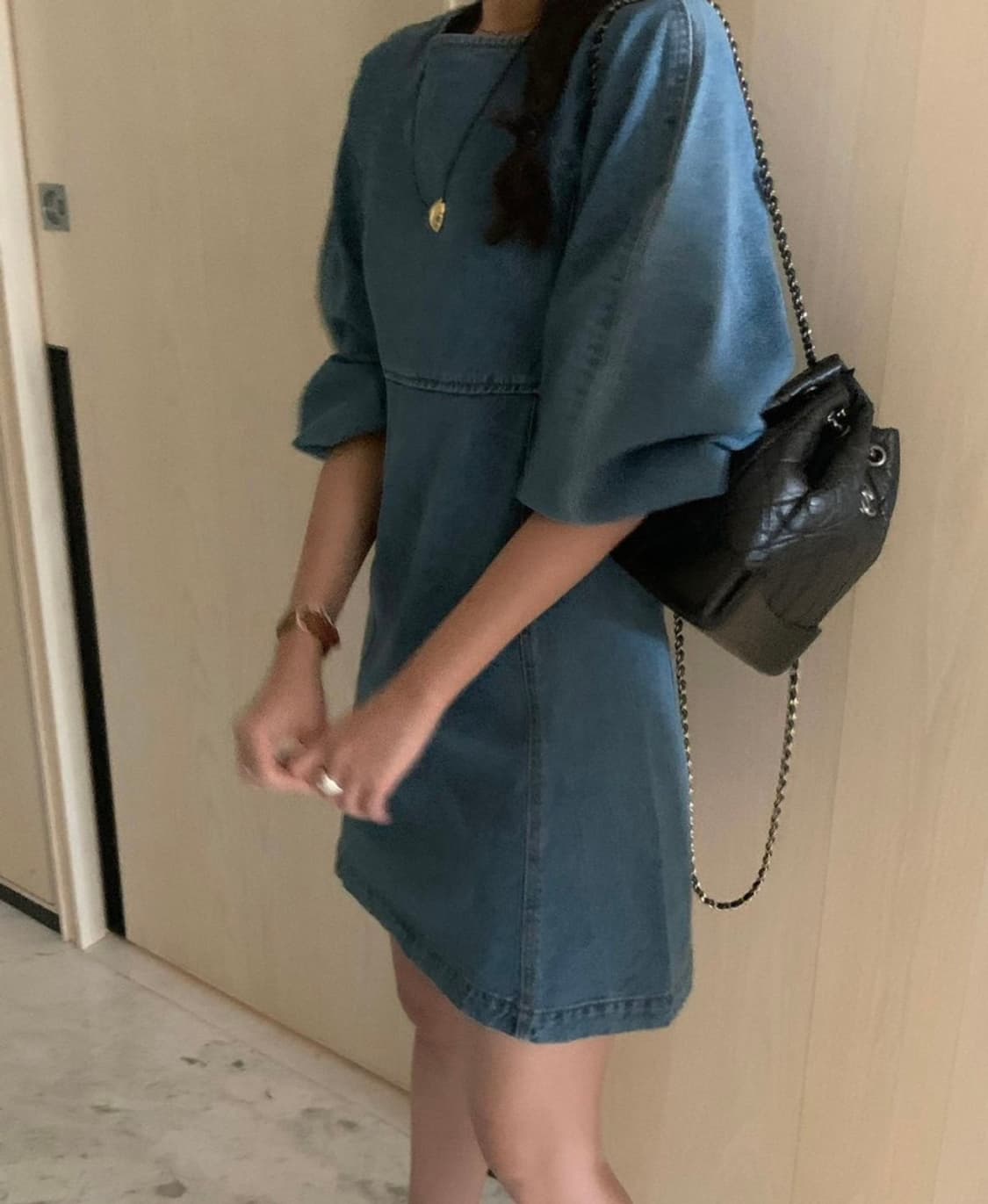 Poster 포스터 스탁 데님 원피흐 상품이미지2