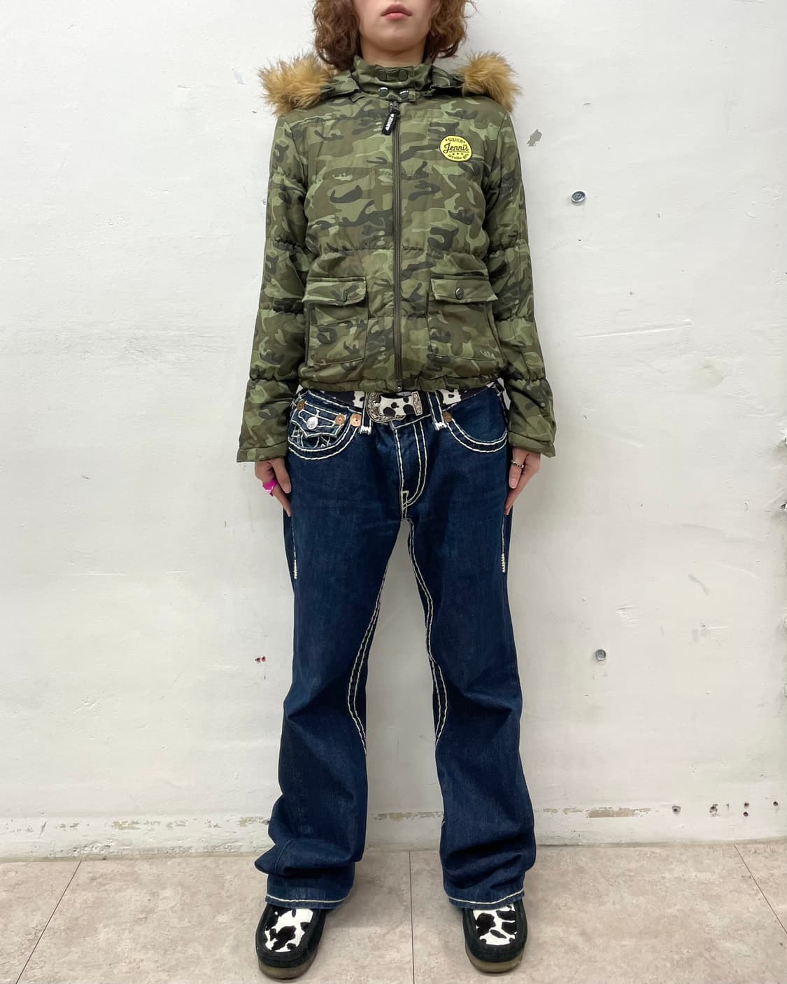 Jenny camo pocket padded jacket  상품이미지5