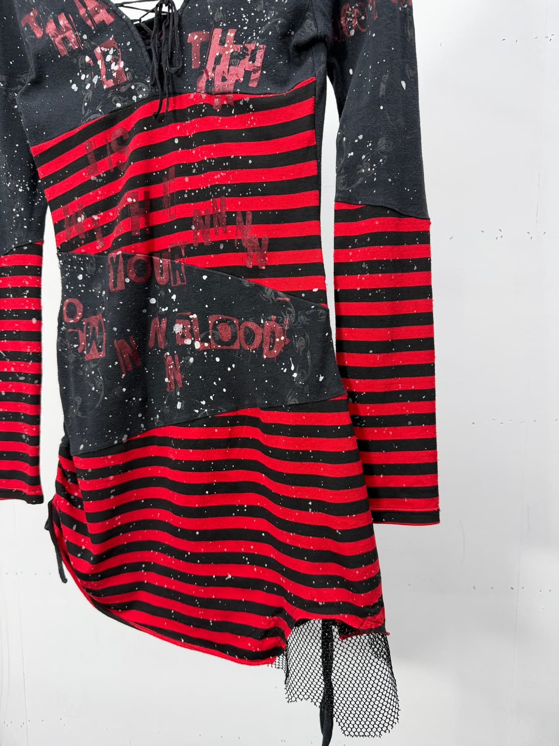H.Anarchy Blood Stripe Lace-Up dress 상품이미지8