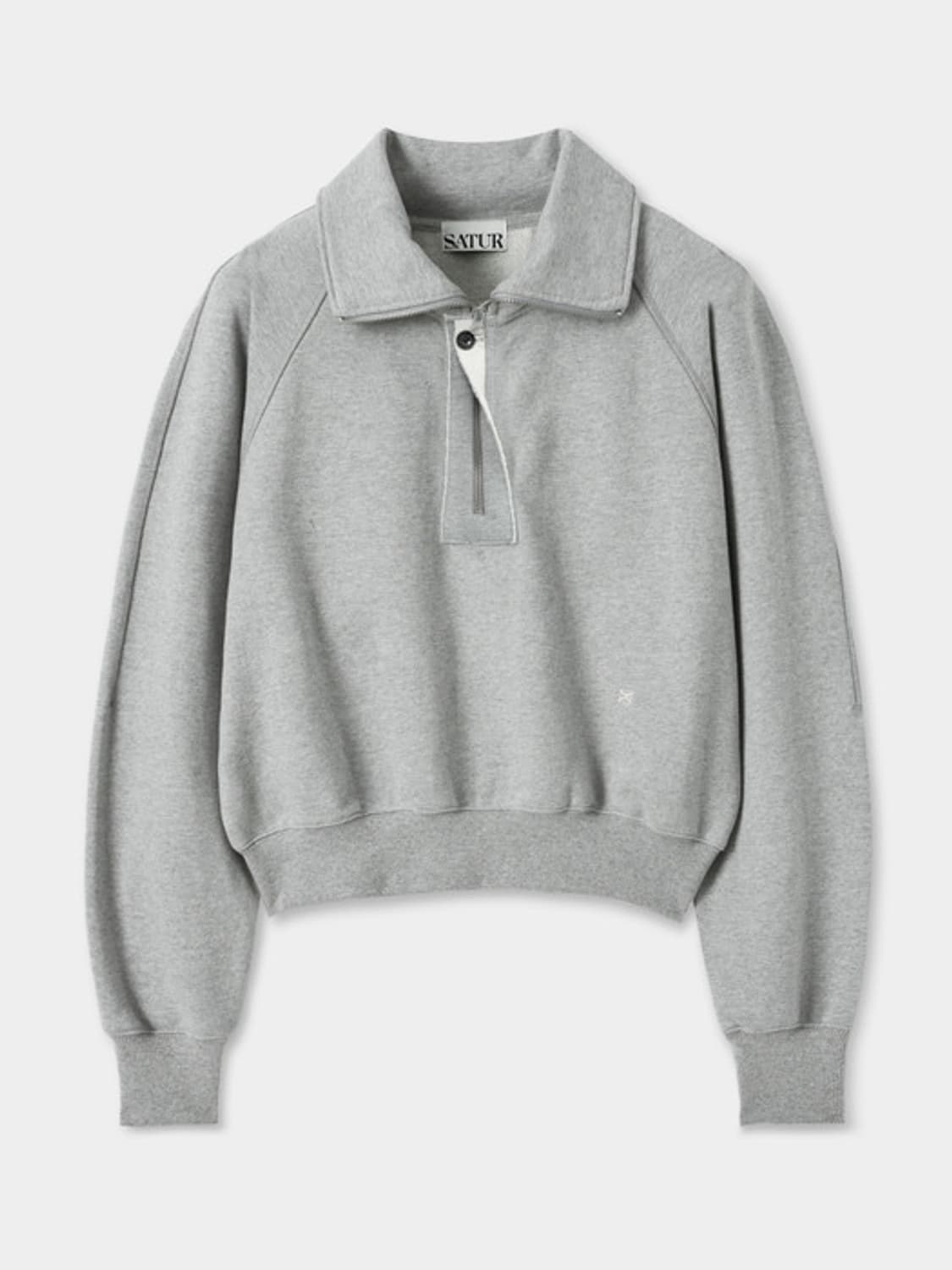 SATUR 세터 로고 하프집업 스웻셔츠  상품이미지5