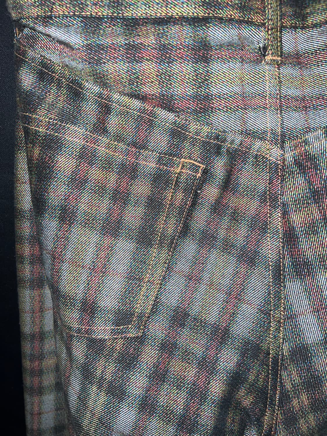 Comme Des Garcons Homme 체크 데님 팬츠 상품이미지3