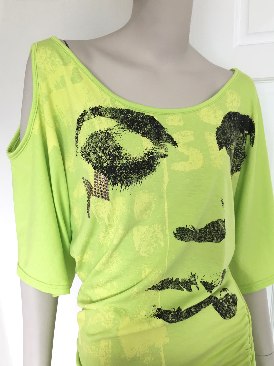 Neon Green Women- Face Top 상품이미지2