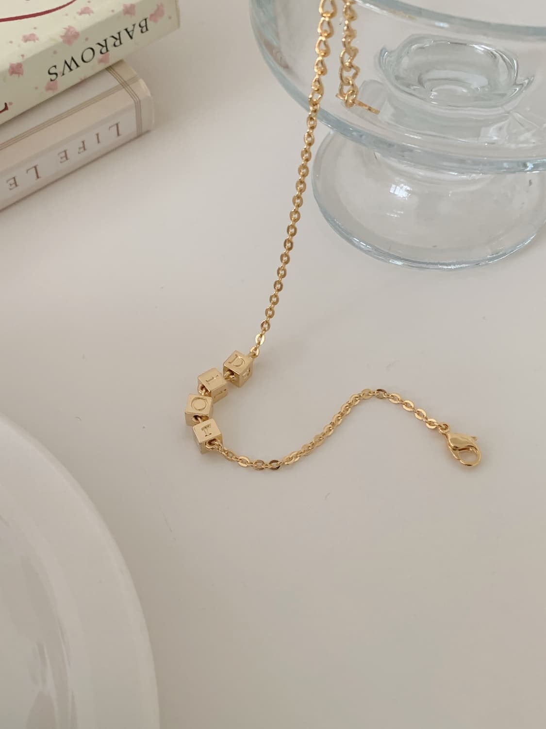 [ 디올 ] 빈티지 디올 큐브 이니셜 팔찌 상품이미지10