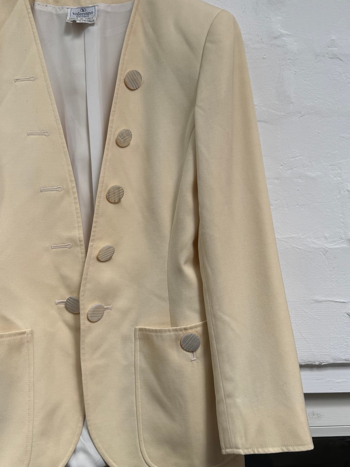 Valentino 발렌티노 부티크 노카라 블레이저 자켓 6 상품이미지3