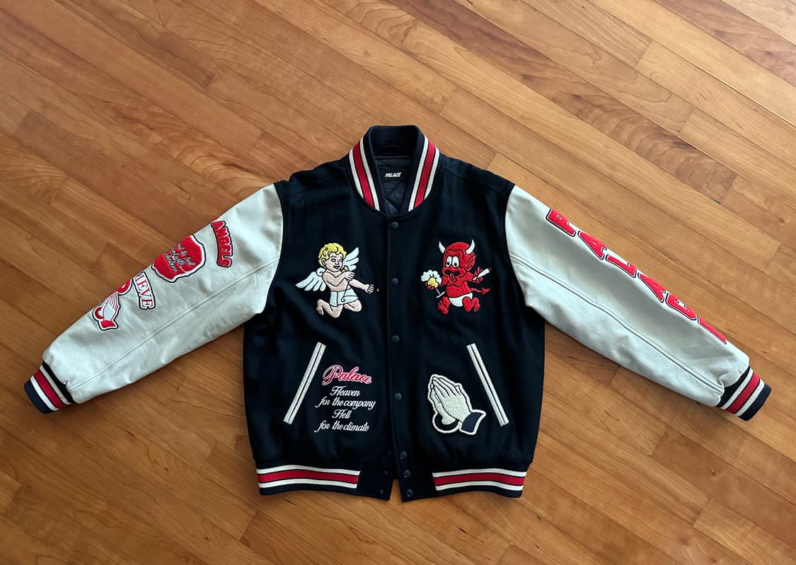 [L] 팔라스 폴른 엔젤 바시티 자켓 네이비 상품이미지1