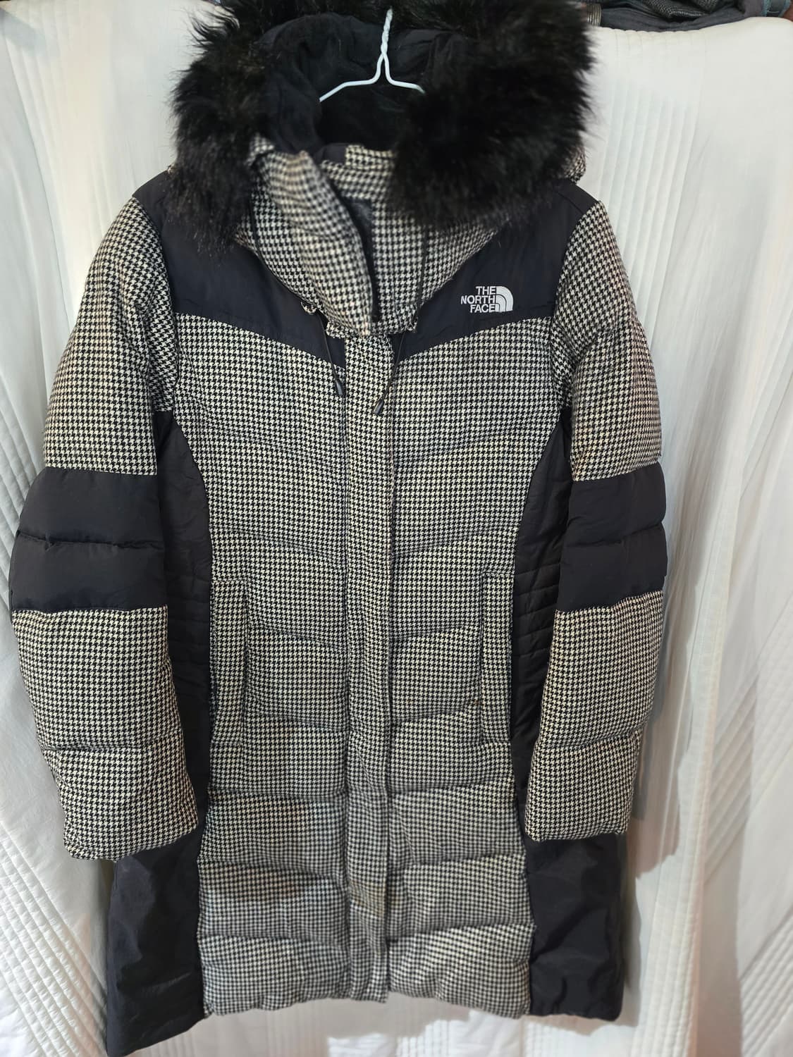 노스페이스 Houndstooth 후드 패딩 상품이미지2