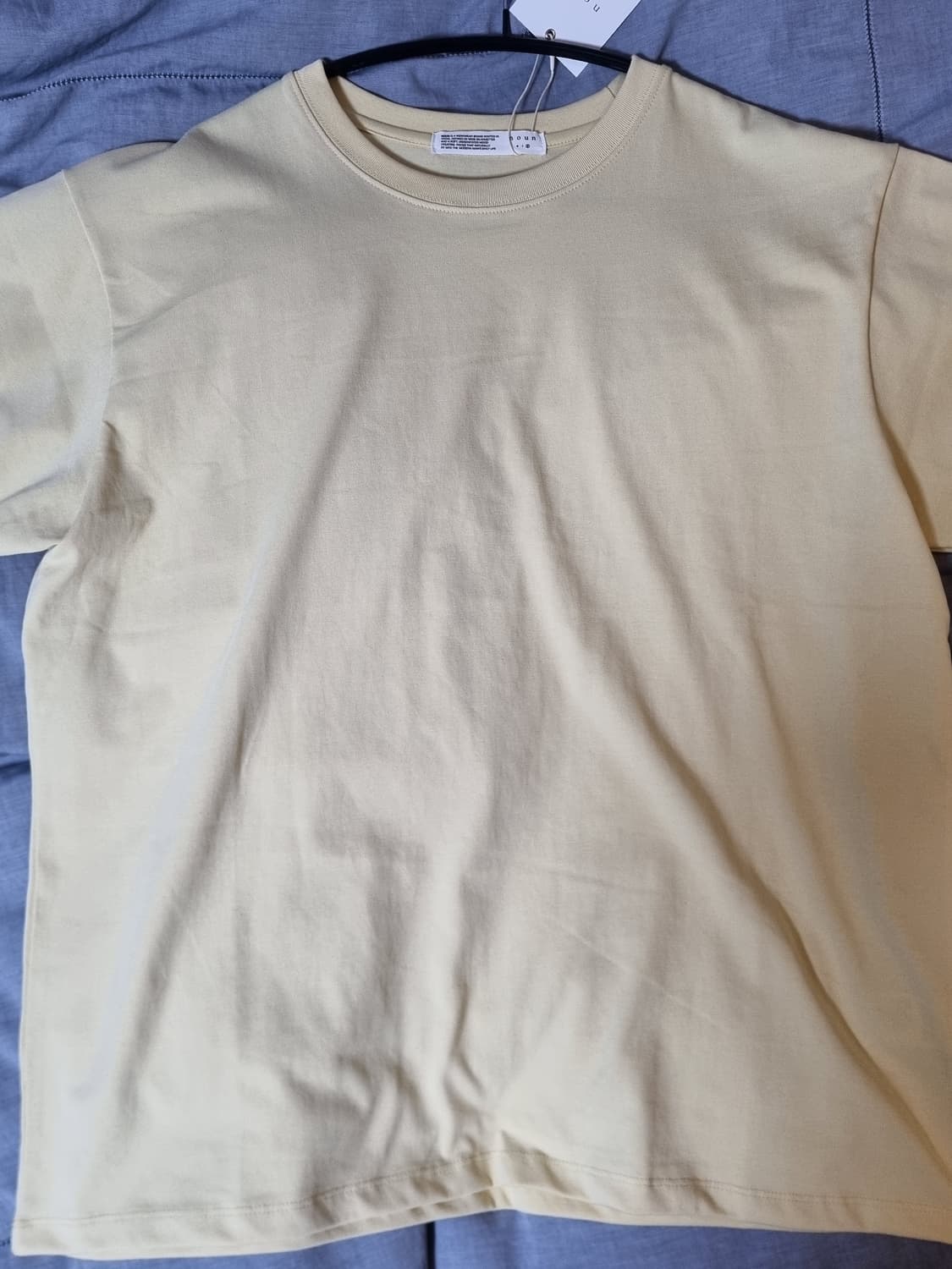 노운 soft round t-shirts yellow 2사이즈 상품이미지3