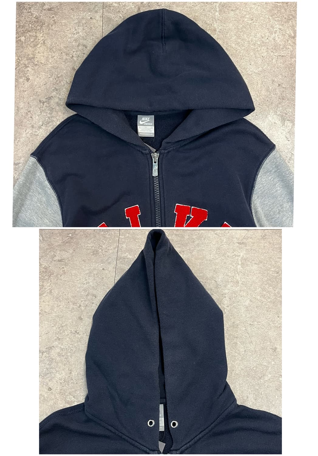 나이키 플리스로고 후드집업 네이비 XL #csz2254 상품이미지5