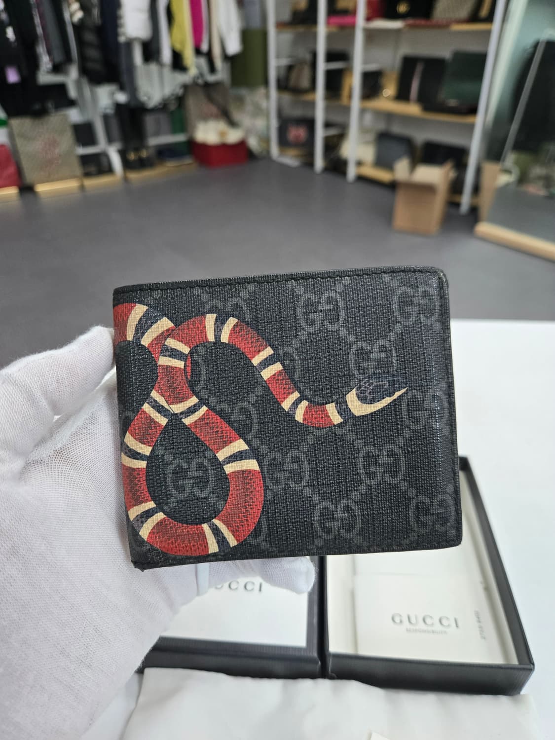 [50%세일] 구찌 킹스네이크 반지갑 상품이미지1