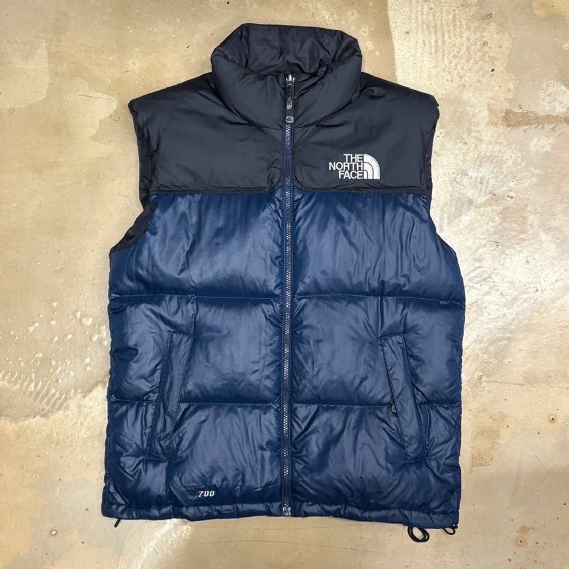 90 노스페이스 눕시 700 네이비 구스다운 패딩 조끼 상품이미지2