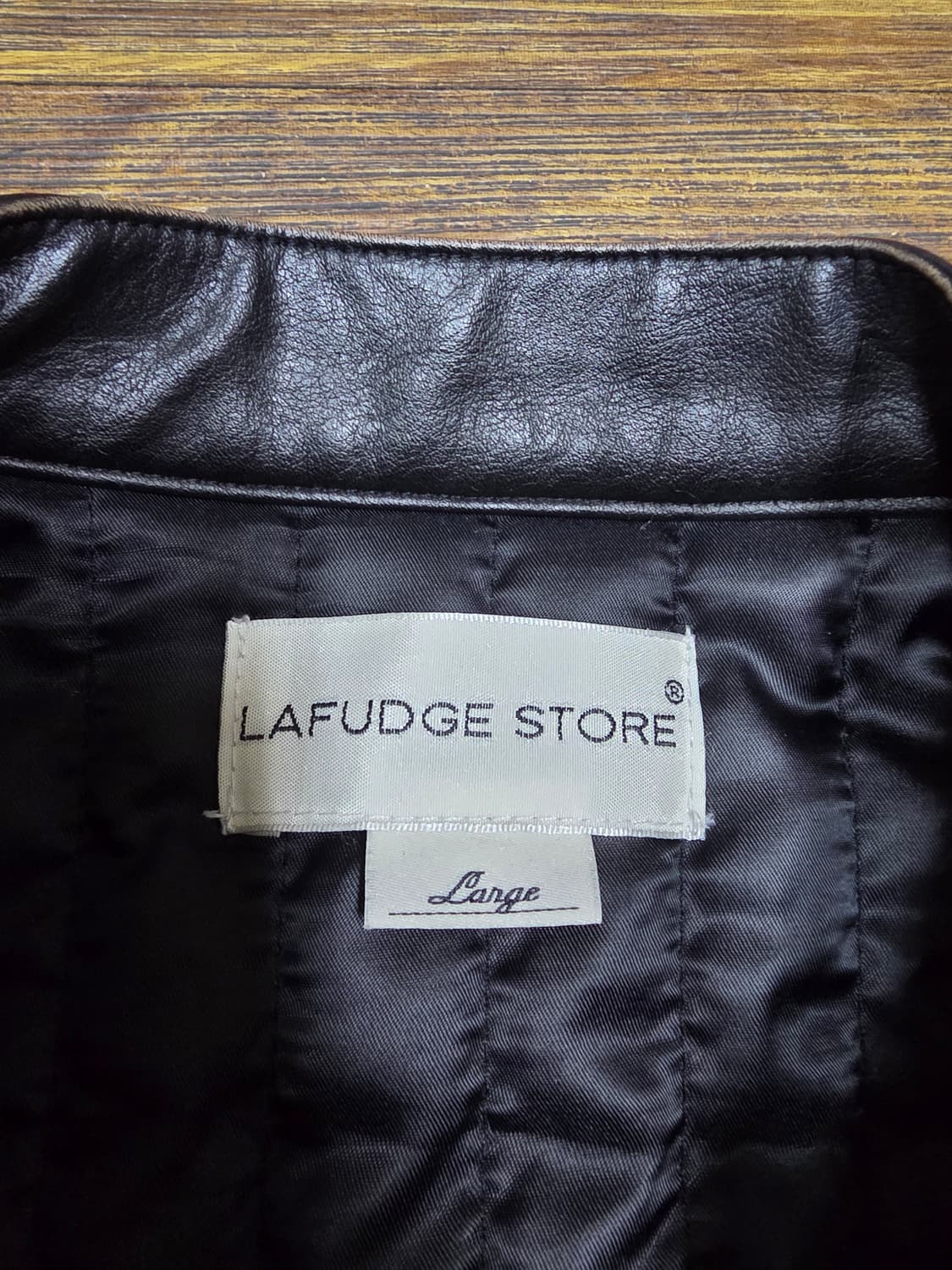 라퍼지스토어 버핑레더 라이더자켓 상품이미지3