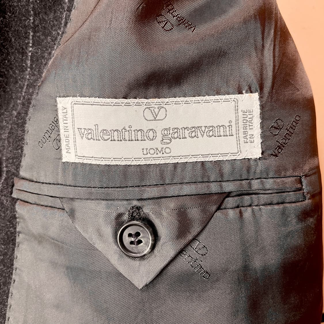 올드 발렌티노 가라바니 더블 브레스티드 헤비울 클래식 자켓  상품이미지6