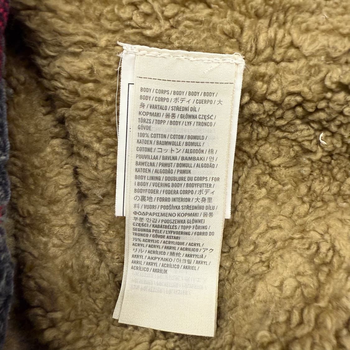 아베크롬비 체크 양털 안감 셔츠  상품이미지6