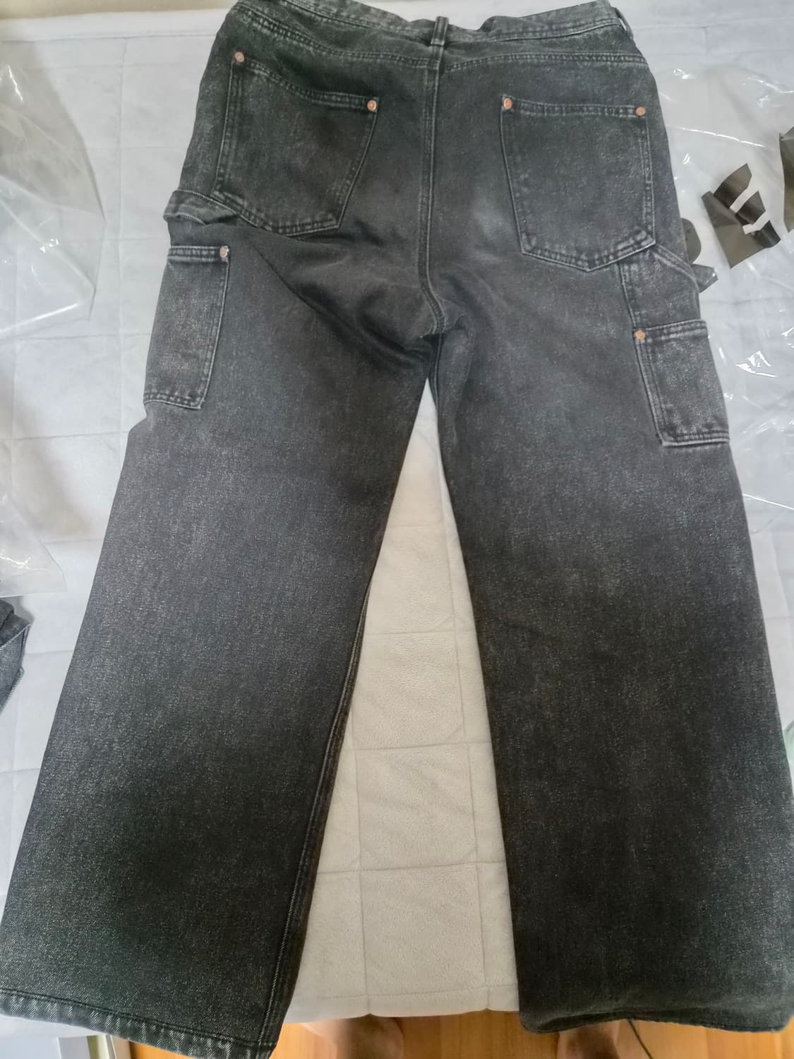 [M] 앤더슨벨 에스닉 카펜터 팬츠 블랙 상품이미지5