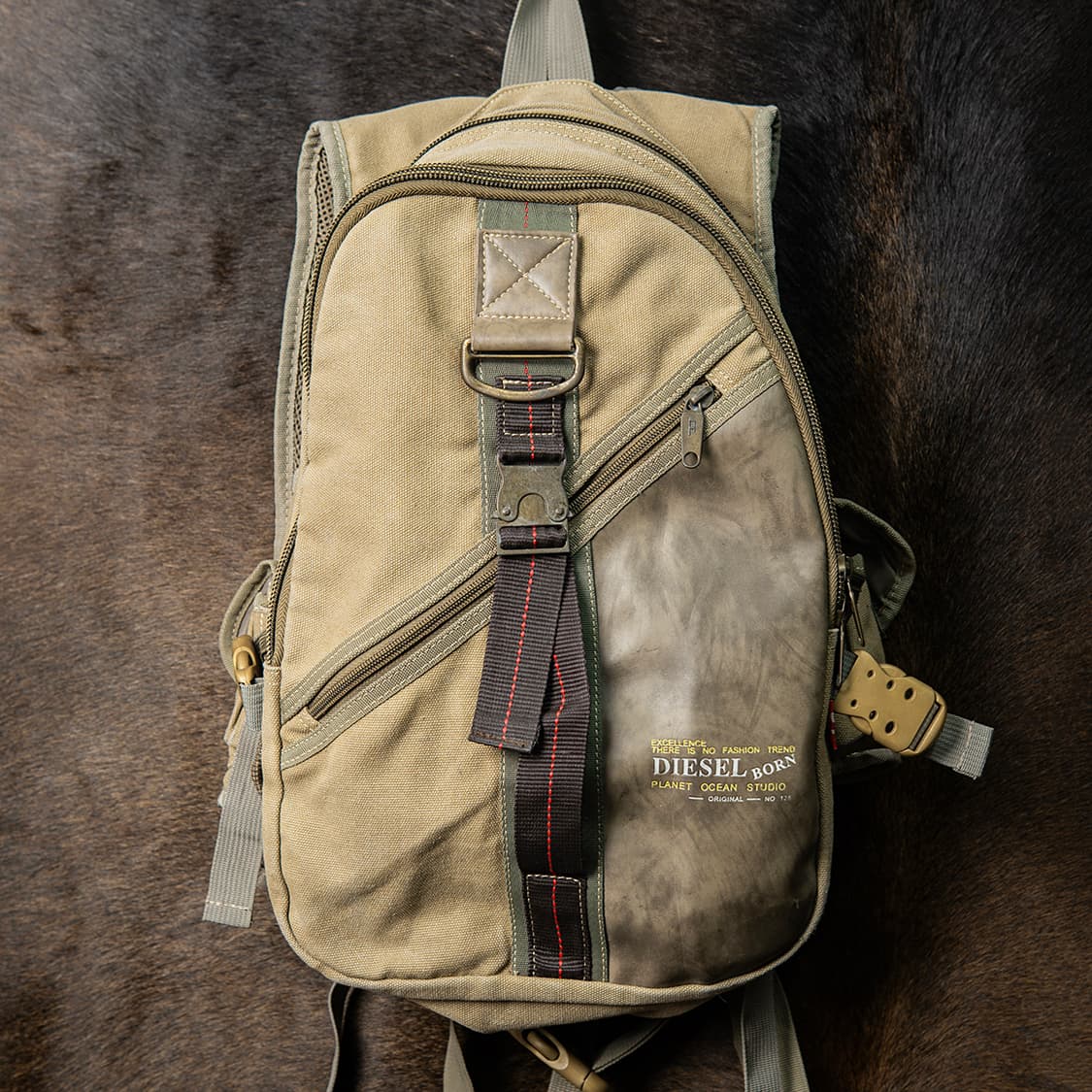 90s~ 디젤 스페어 파츠 테크 캔버스 백팩  상품이미지1