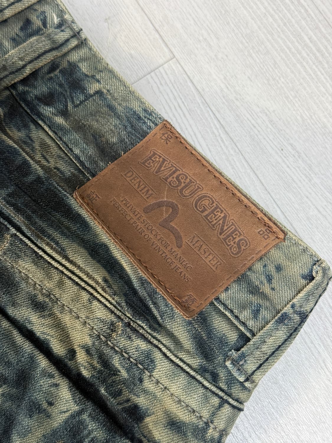 에비수 워싱 데님팬츠 30사이즈 상품이미지5