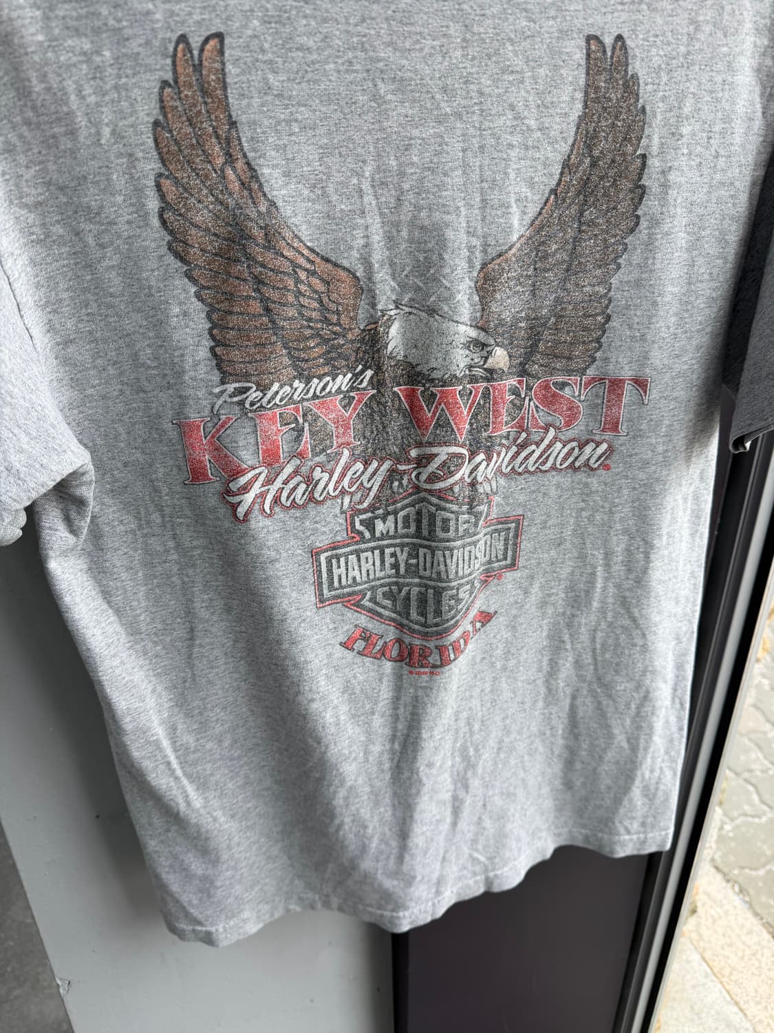 M/ 할리데이비슨 빈티지 모터 로고 반팔 상품이미지7
