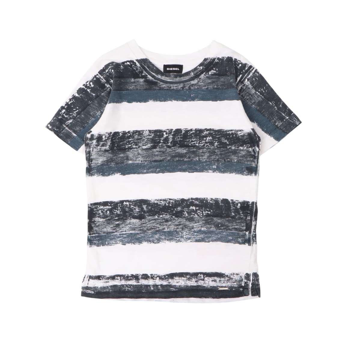 디젤 드로잉 프리즈너 스트라이프 하프 티셔츠 상품이미지1